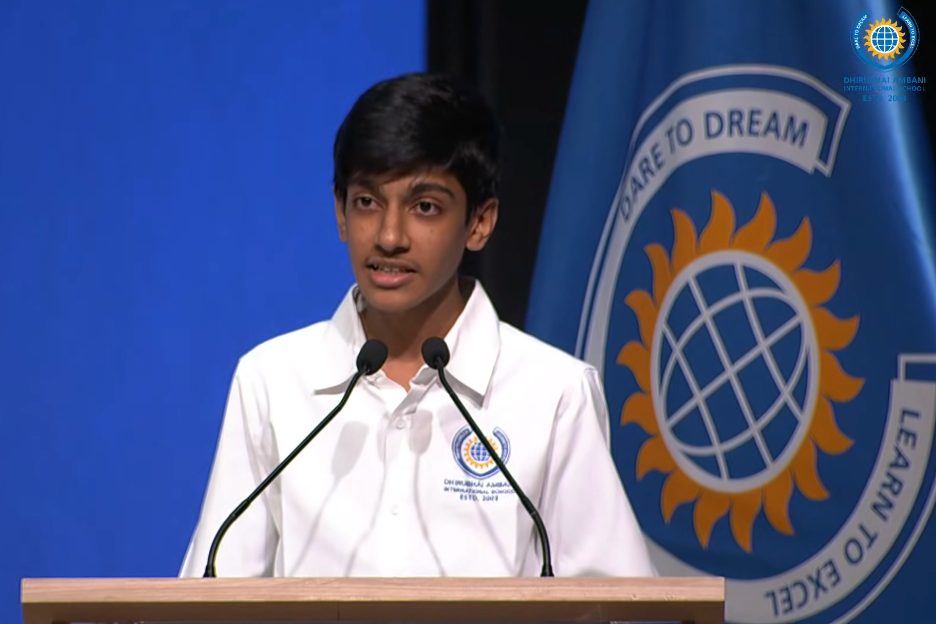 Apoorv Gupta serving as Head Boy